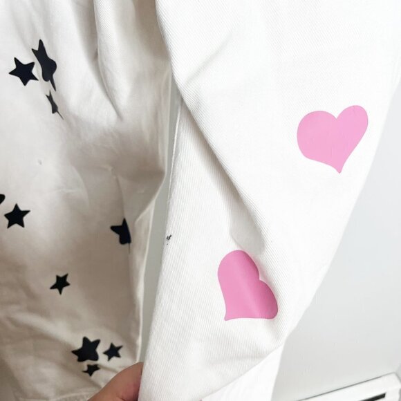 Custom Handmade Hello Kitty Theme Bling White Denim Jeans High Waist Size 29 - Picture 11 of 13